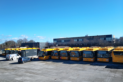 丹麦公交充电站集中式充电堆项目